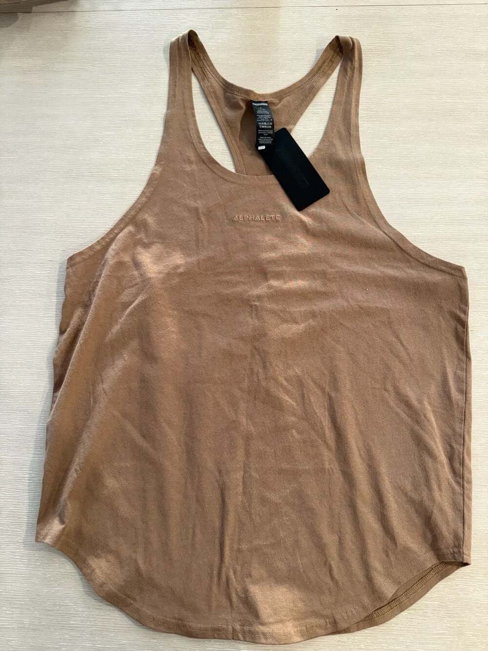 Alphalete Athletic Men’s Racerback Tank Top Brown Size L